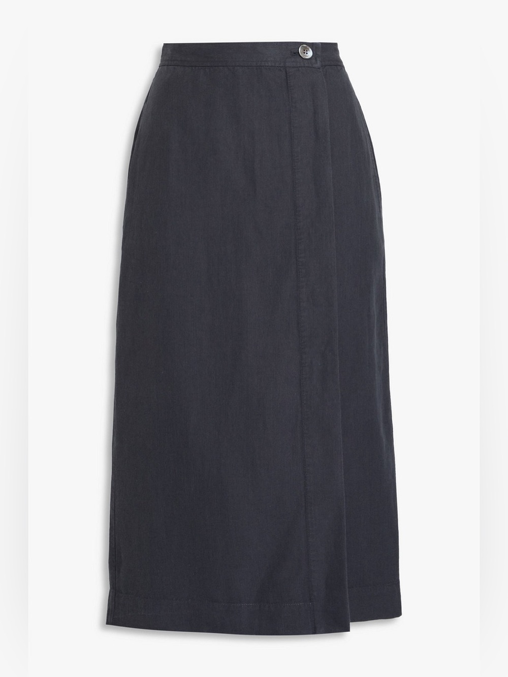 Alex Mill Agnes Linen Blend Midi Skirt with Front Slit Size Small